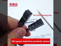 मेटल डिटेक्टर के लिए छोटा आयताकार इंडक्टिव प्रॉक्सिमिटी स्विच सेंसर डीसी 3 वायर 8x8