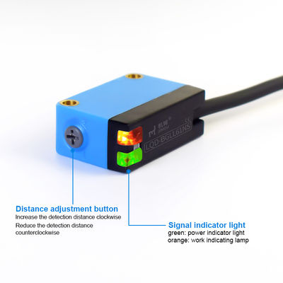 एनपीएन पीएनपी 30-100 मिमी फोटो इलेक्ट्रिक स्विच IP65 DC10-30V 4 वायर BGLL61NS लेजर फोटोइलेक्ट्रिक ऑप्टिकल सेंसर एनसीएन मशीनों के लिए